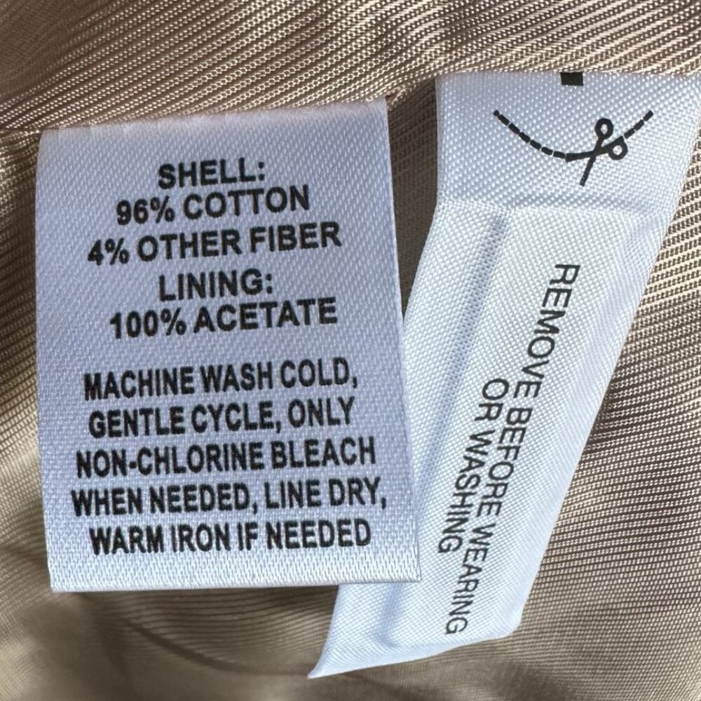Ann Taylor Loft Coat Women's Gray Lined Pockets Mid-Length Button Front Sz Large - Picture 5 of 6